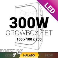 Haladó LED Grow Box szett 300W / 100x100x200