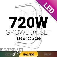 Haladó LED Grow Box szett 720W / 120x120x200