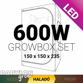 Haladó LED Grow Box szett 600W / 150x150x235