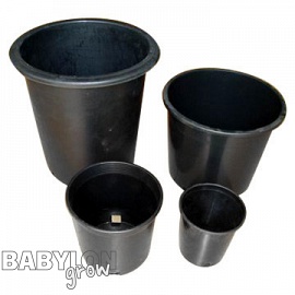 Plastic round flower pot