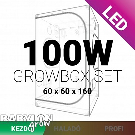Beginner LED Grow Box set 100W / 60x60x160