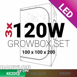 Beginner LED Grow Box set 360W / 100x100x200