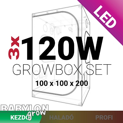 Beginner LED Grow Box set 360W / 100x100x200